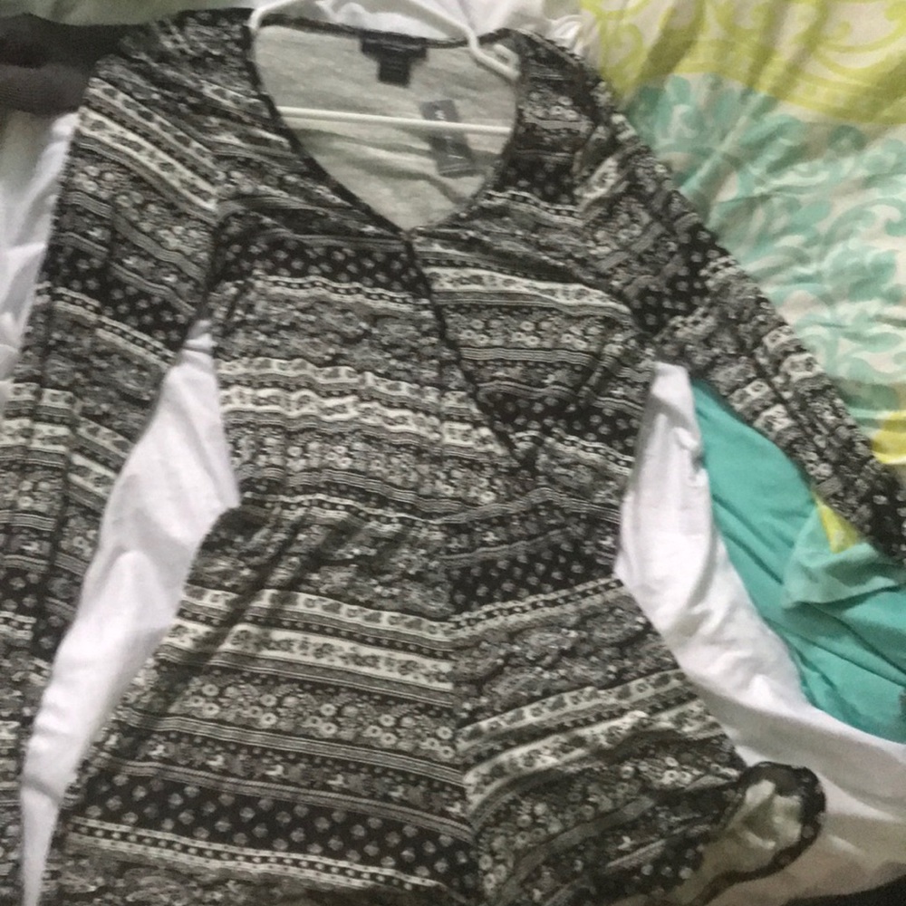 Black and white romper
